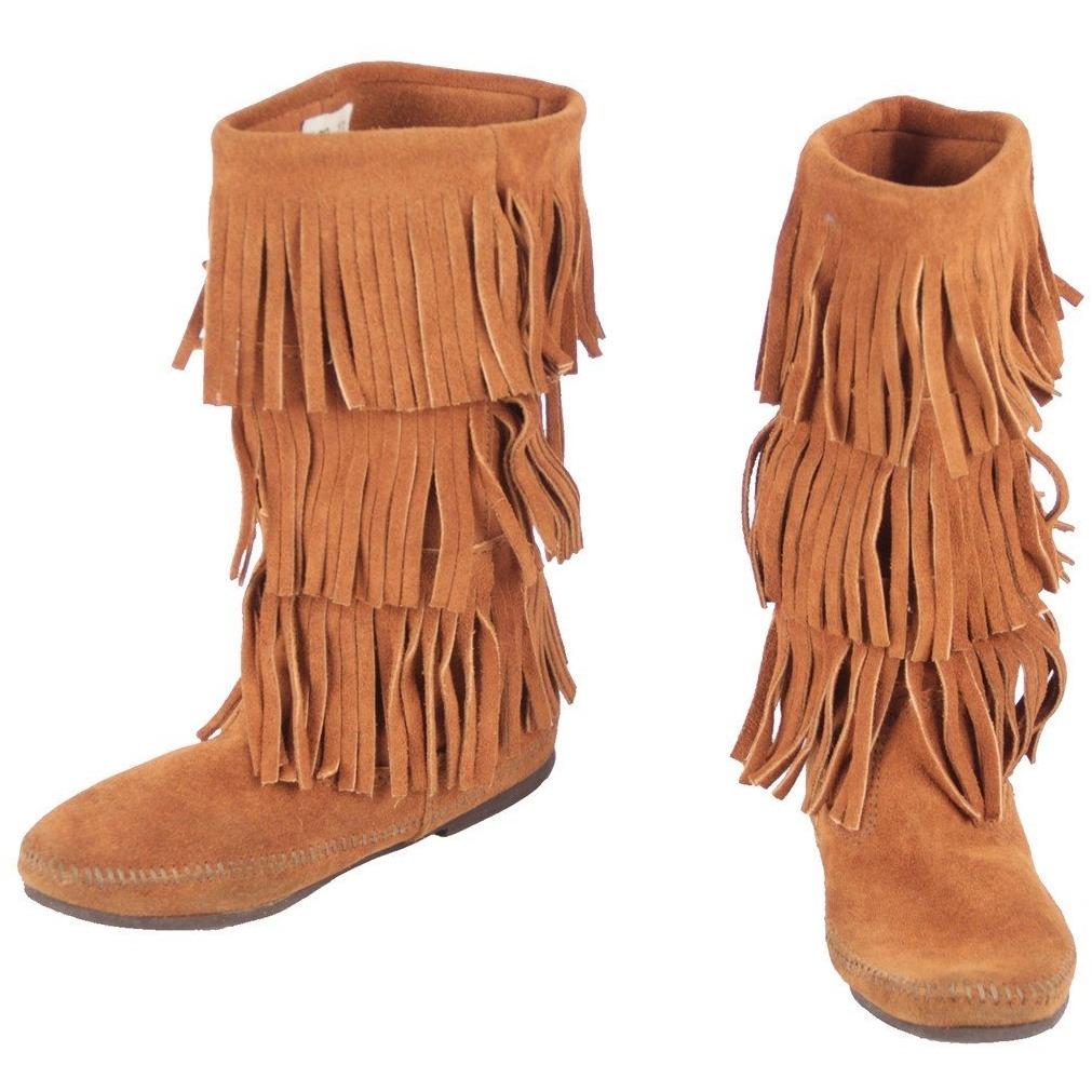 tan moccasin boots