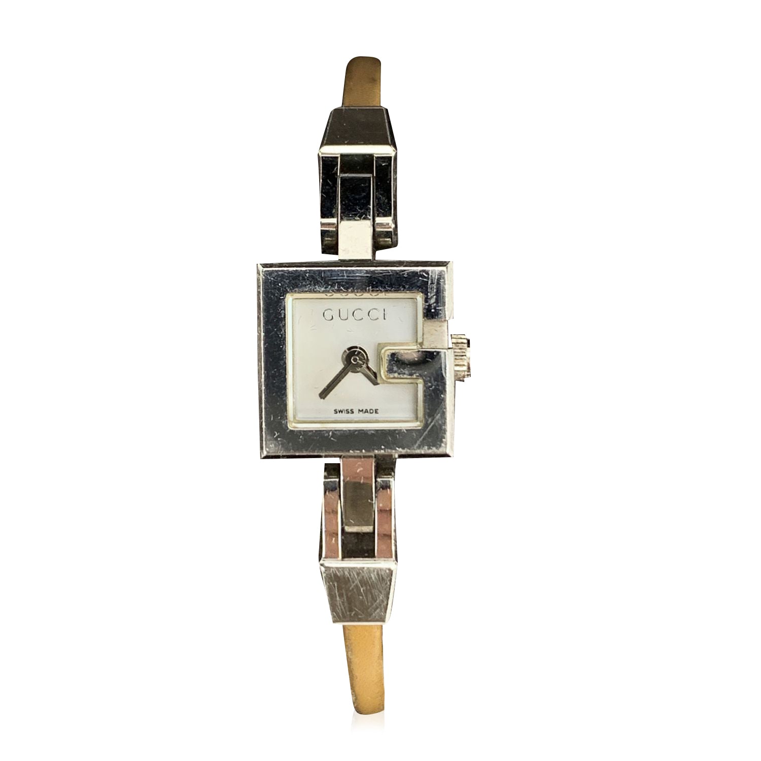 Vilje Kollegium Spædbarn Gucci Stainless Steel Women G Wrist Watch 102 White Dial – OPA Vintage