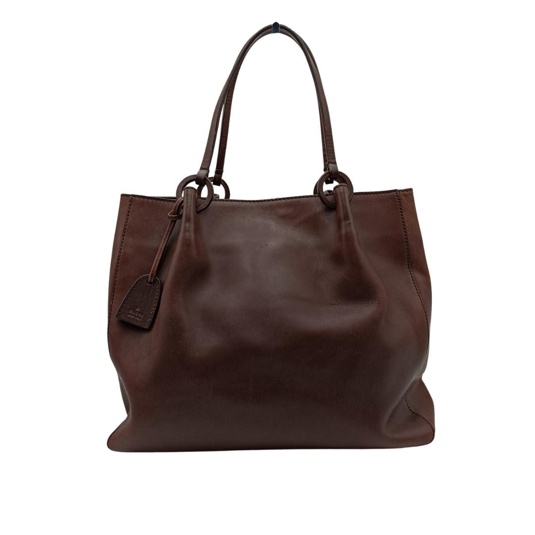 gucci brown shopping bag