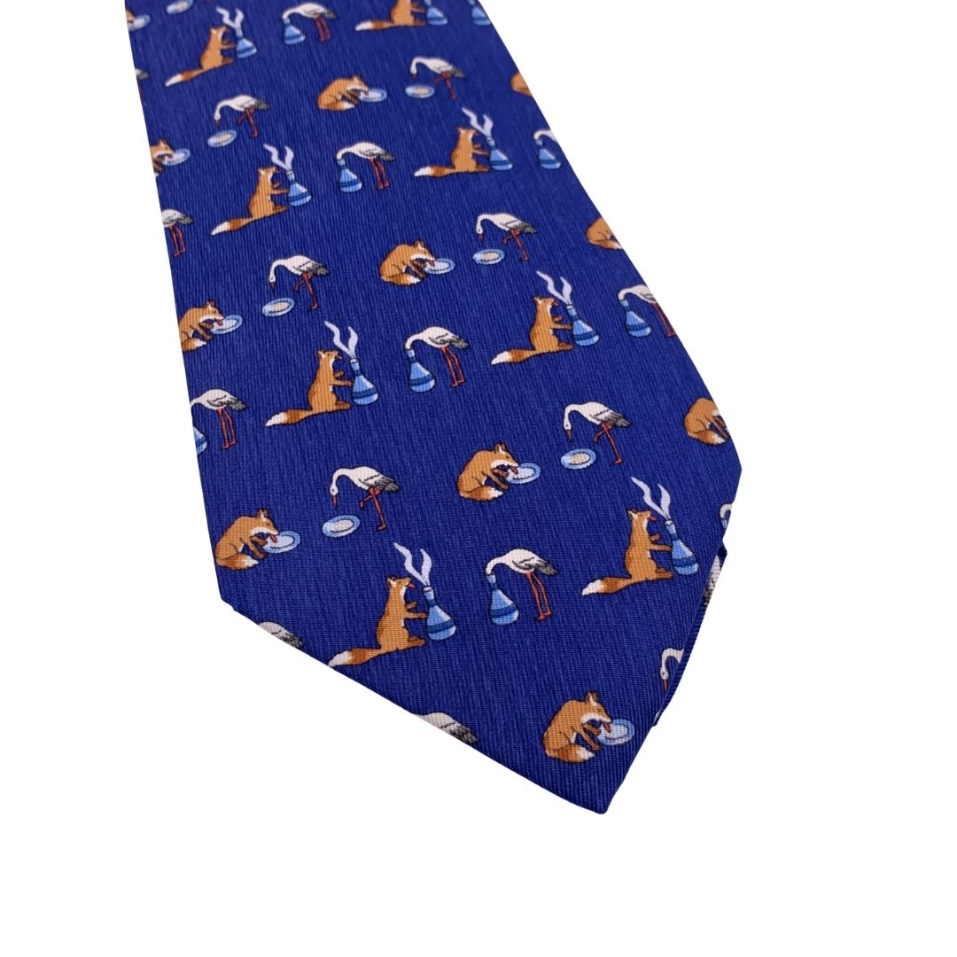 hermes fox tie