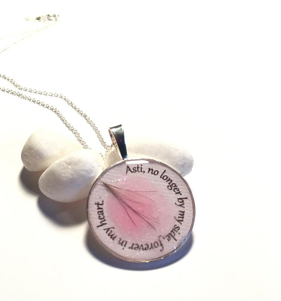 Pet memorial pendant using pet fur