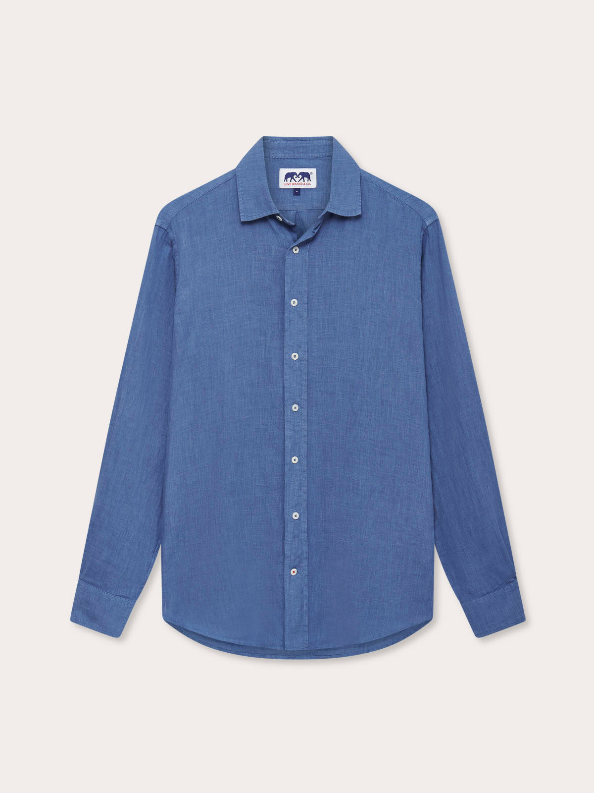 Men’s Deep Blue Abaco Linen Shirt