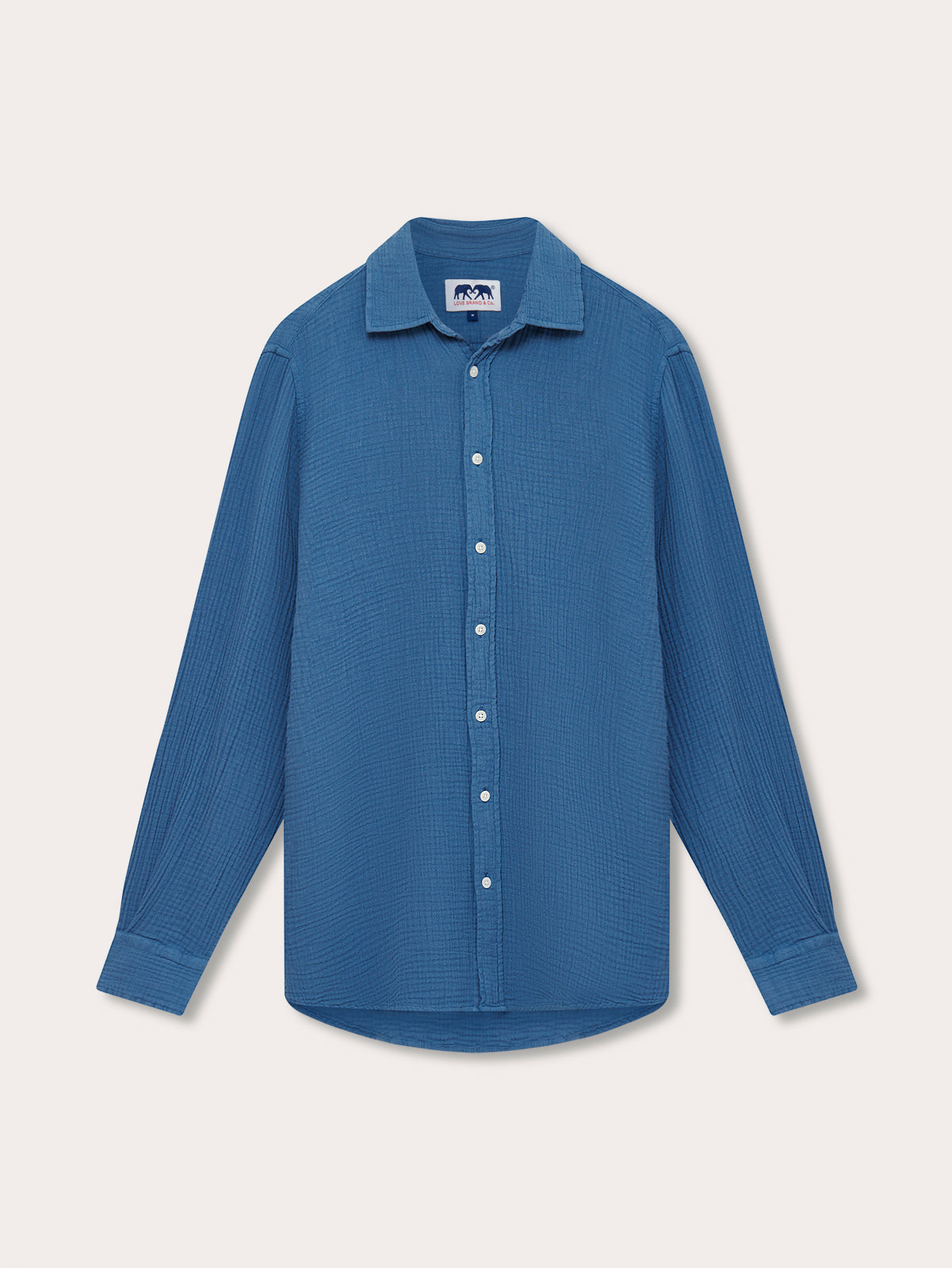 Men’s Deep Blue Galliot Cotton Shirt