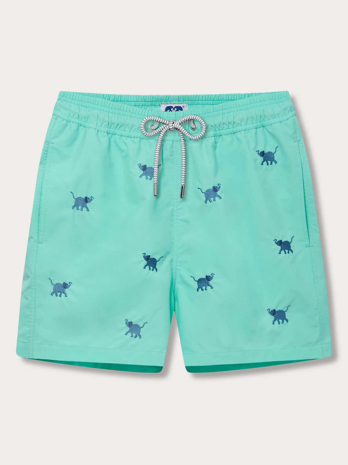 Men’s Elephants Galore Embroidered Staniel Swim Shorts