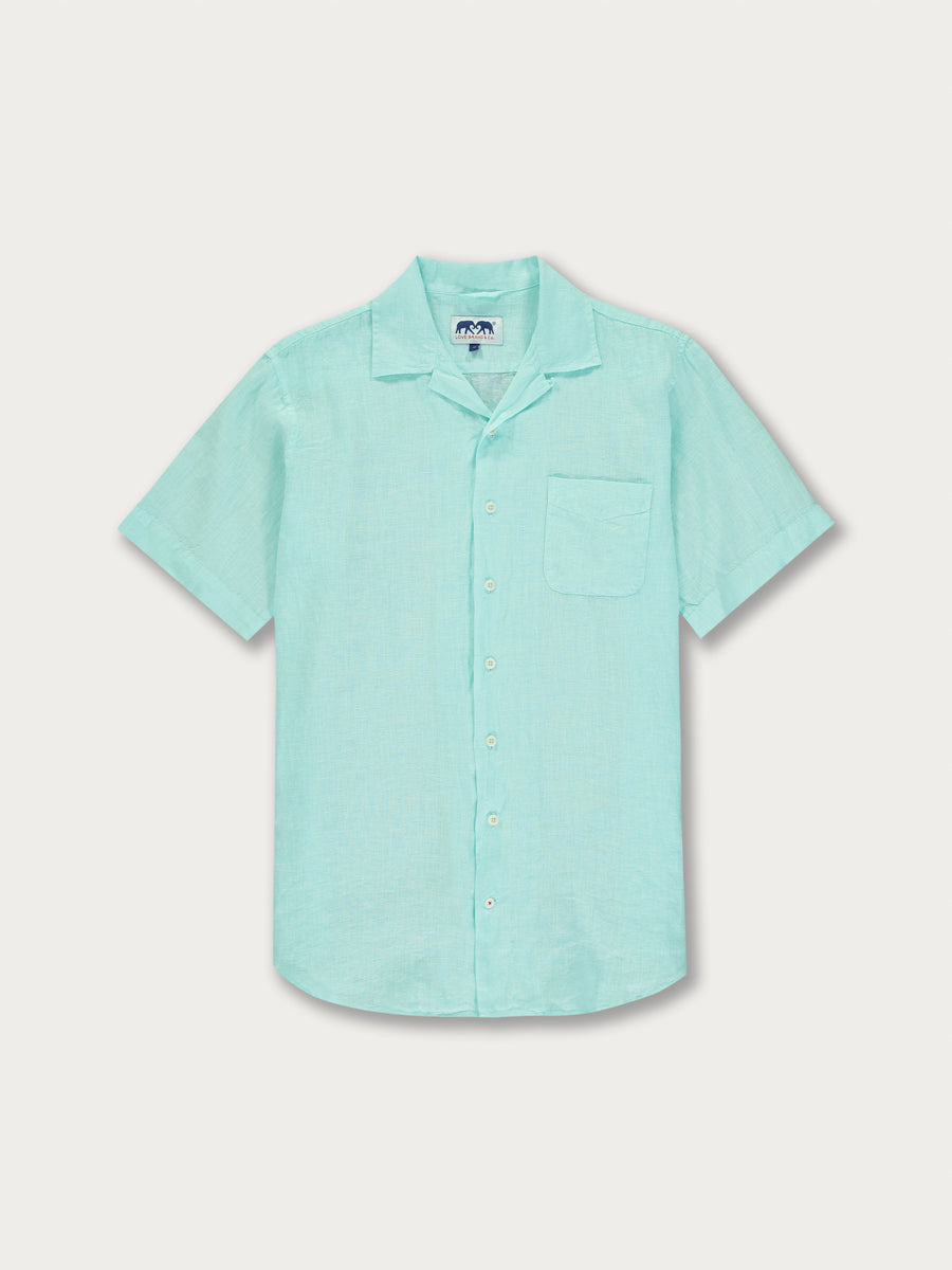 Men’s Cay Green Arawak Linen Shirt