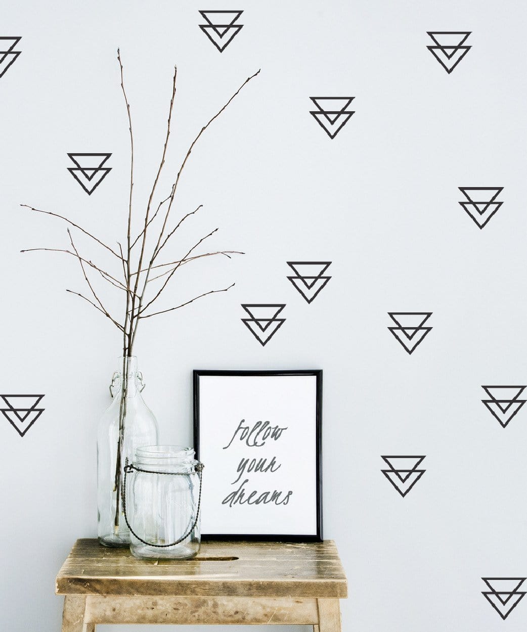 Double outlined triangles - Studio Picco