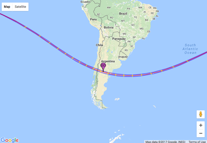 Total Solar Eclipse Argentina South Pacific South Atlantic