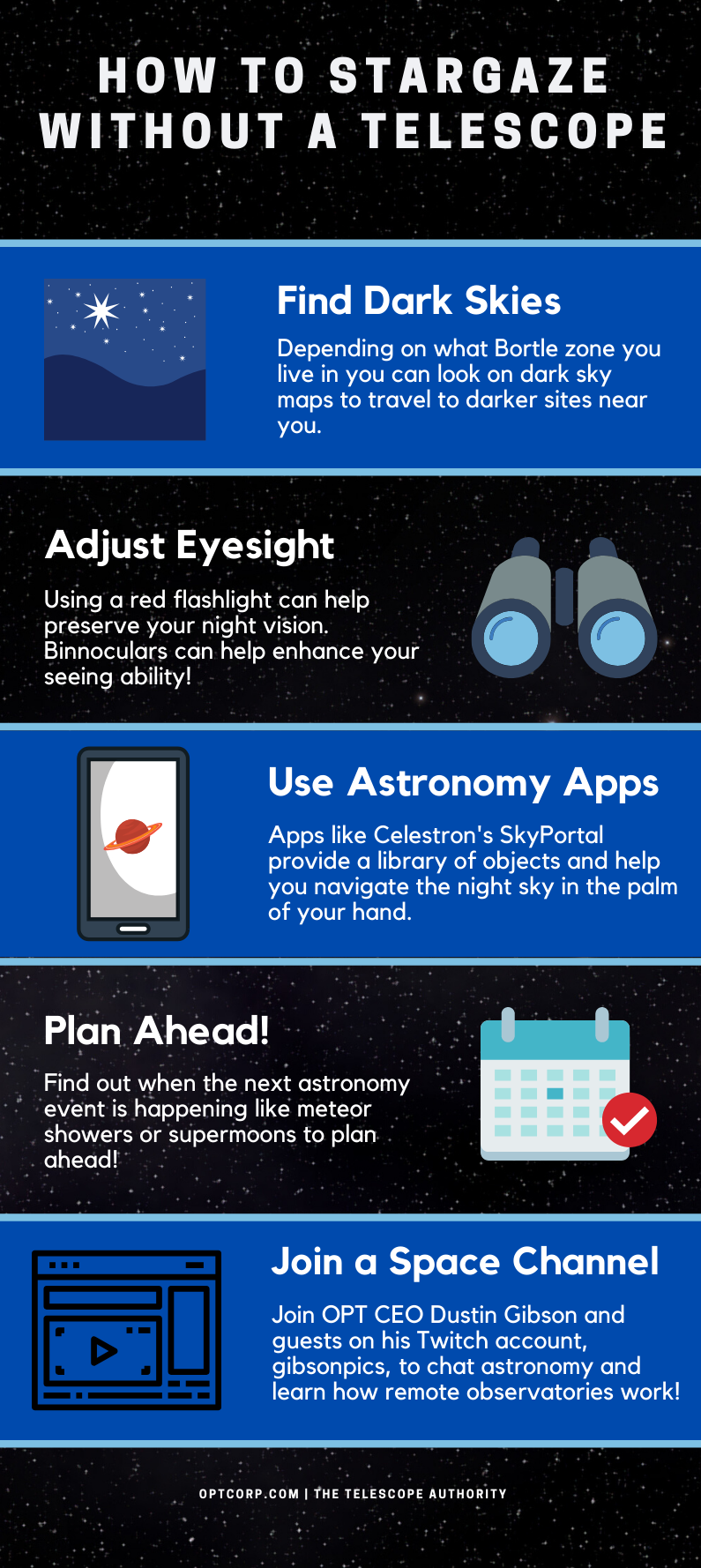 how to stargaze without a telescope tips for beginners infograph