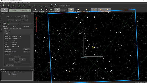 theskyx-field of view-proper location orientation in space