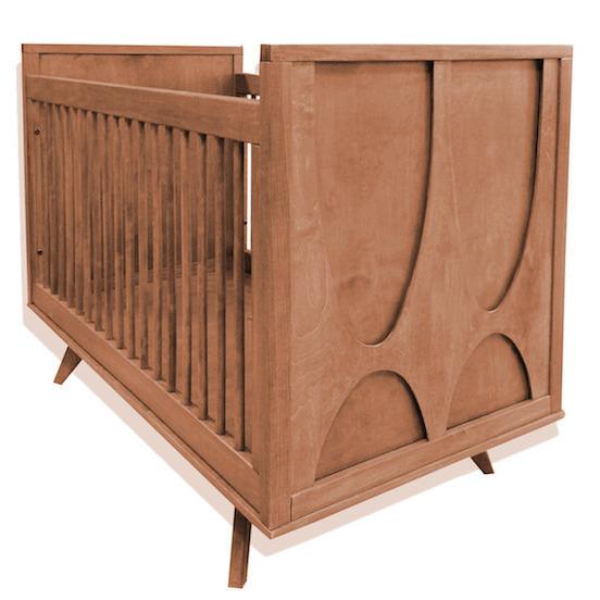 mid century modern baby crib