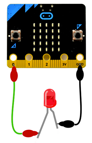 microbit with LED
