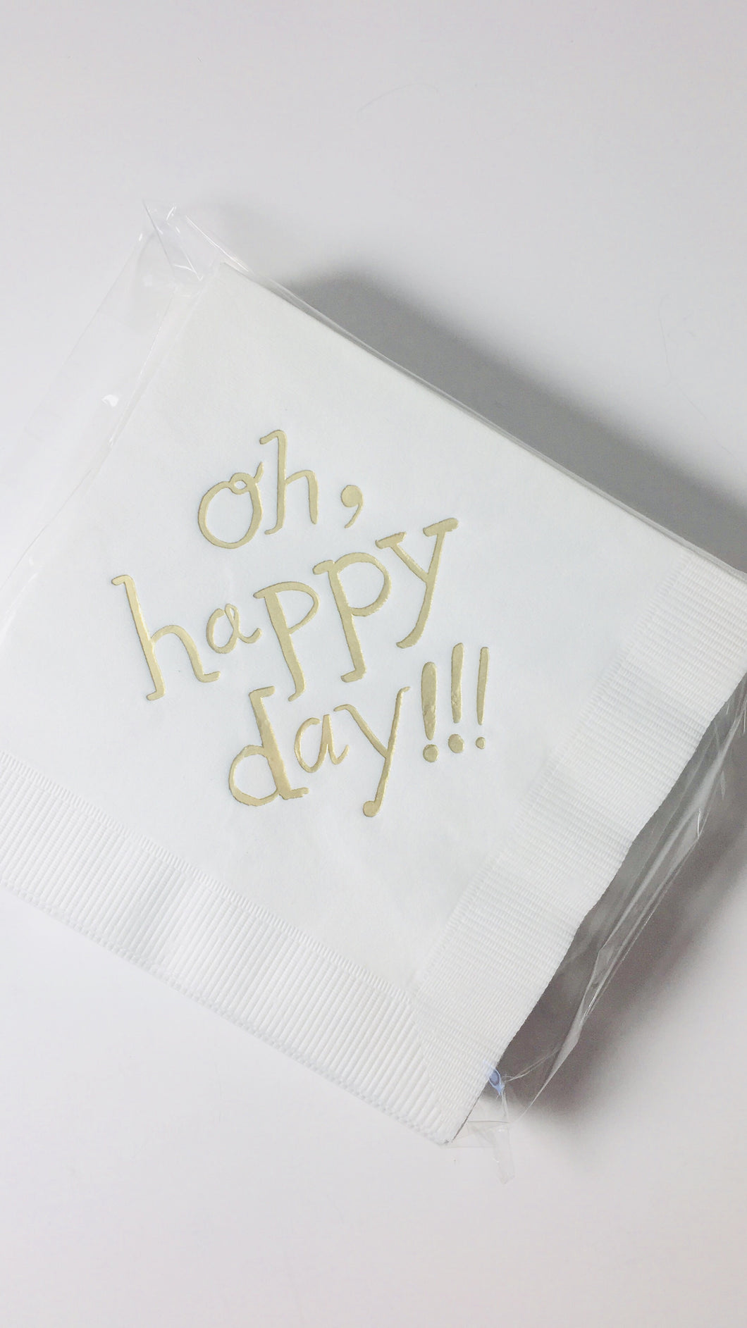 “oh happy day” cocktail napkins