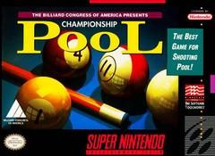Championship Pool DMG LABEL SUPER NINTENDO ENTERTAINMENT SYSTEM