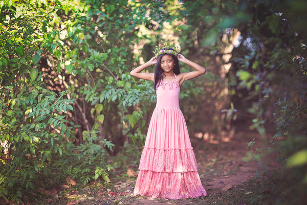 Willow Bohemian Maxi Dress Pink