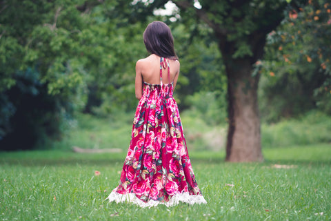 boho floral maxi dress