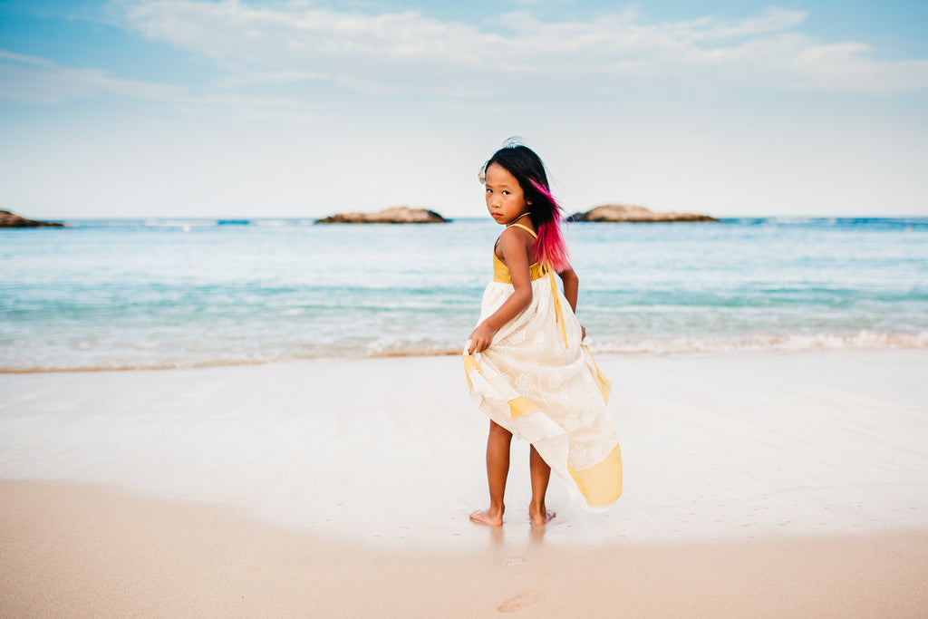 beach boho girl toddler high low dresses mustard yellow flower girl dresses