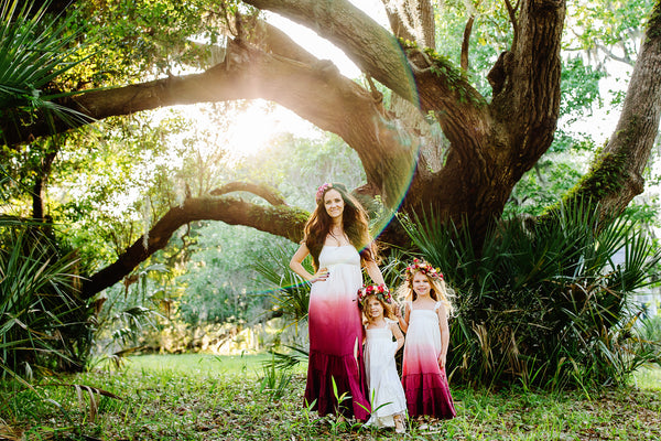 ombre pink kmommy and me matching dresses