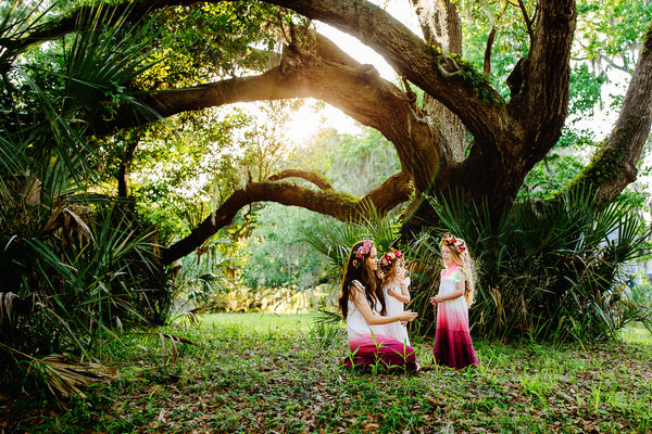 bohemian mommy and me beach dresses