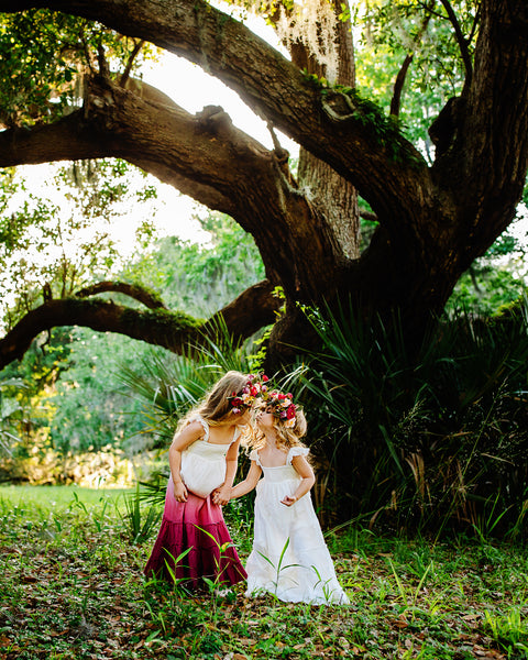 bohemian flower girl maxi dresses