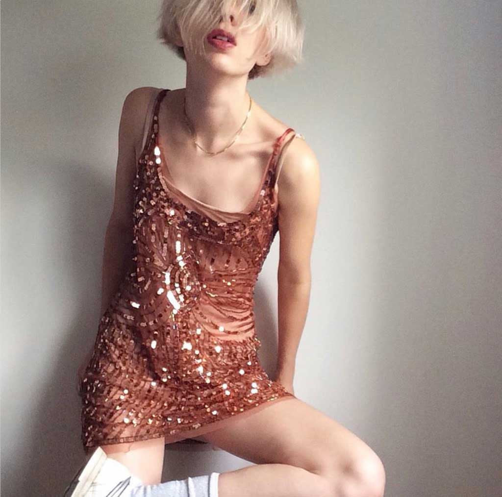 Prelovely | Eliza Likes Clothes in vintage sequin mini dress