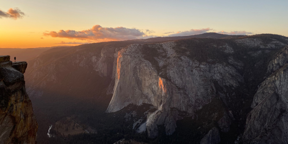 At the top of Yosemite