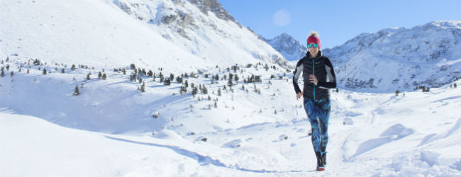 Katie training in the mountains