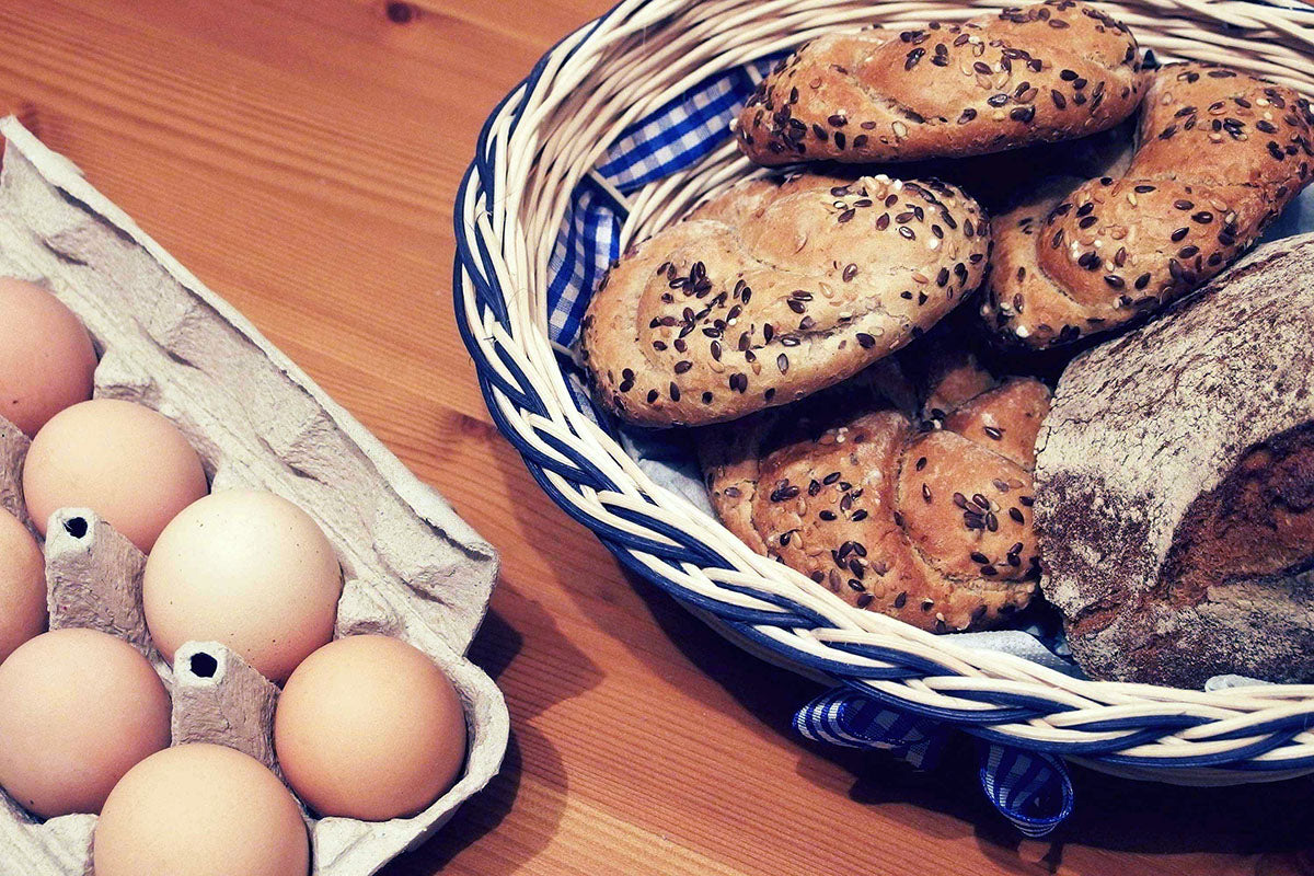 Eggs and bread