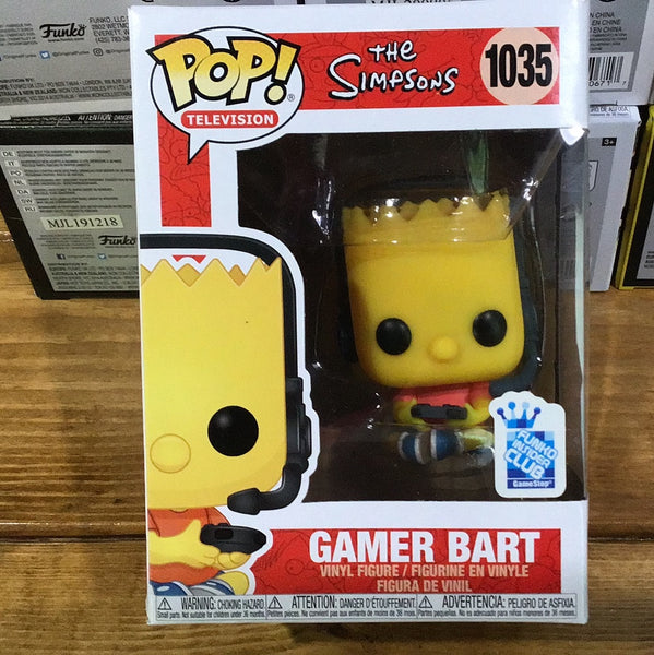 funko pop bart simpson gamer