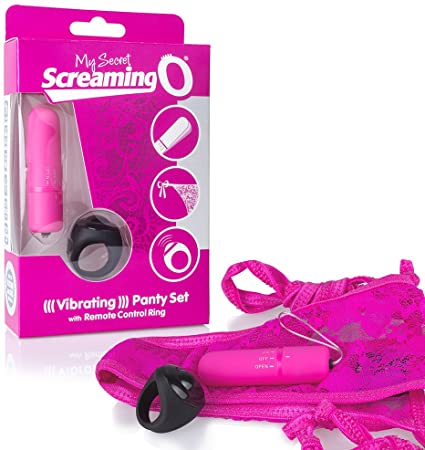 Screaming O - Vibrating Panty Set, Pink, Red & Black Available