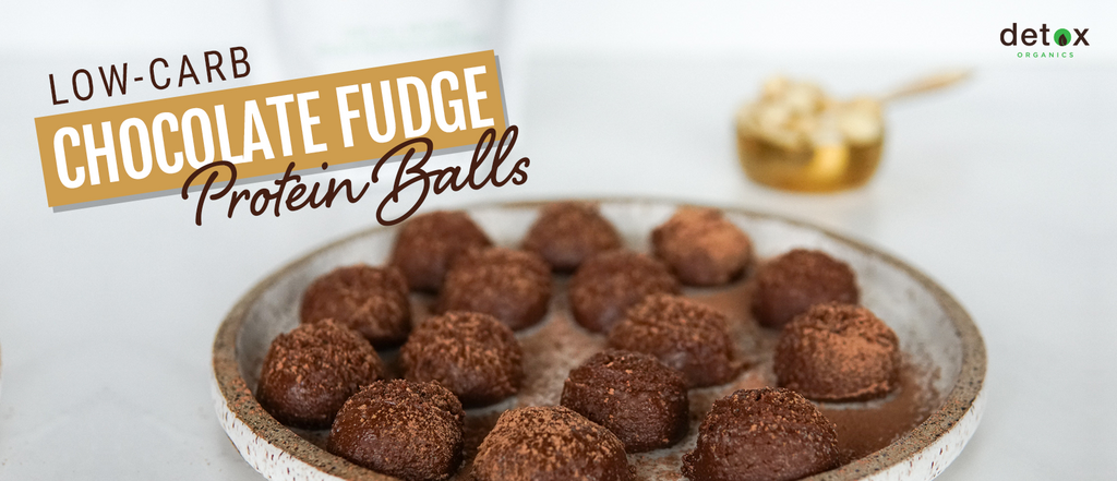 Low-Carb Chocolate Fudge Protein Balls Header Image