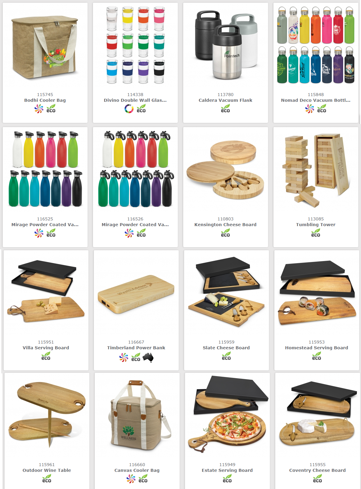 eco environmentally friendly promotional products