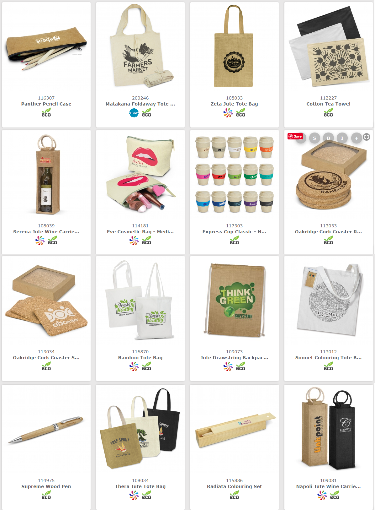 eco environmentally friendly promotional products