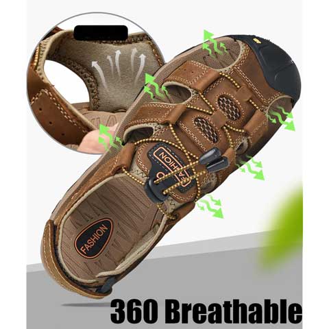 Genuine Leather Sandals breathable