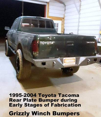toyota tacoma rear plate bumper