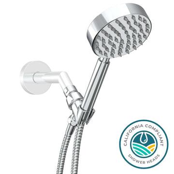 Polished Chrome / 1.75 All Metal Handheld Shower head Set