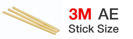 3M AE hot melt glue stick size