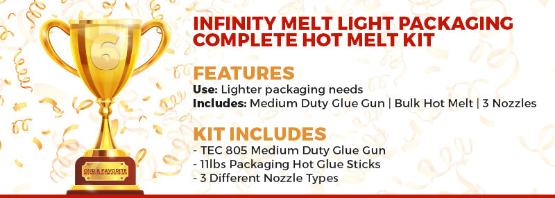 Infinity Melt Light Packaging Complete Hot Melt Kit