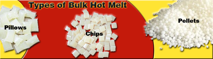 Forms of bulk hot melt