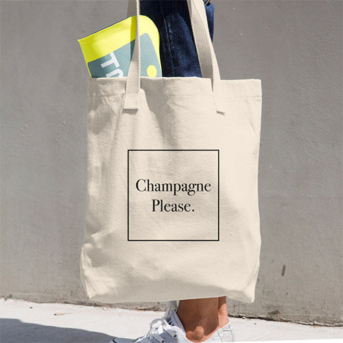 Champagne Please Tote