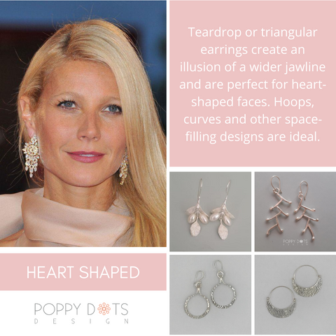 Earrings for heart shaped face