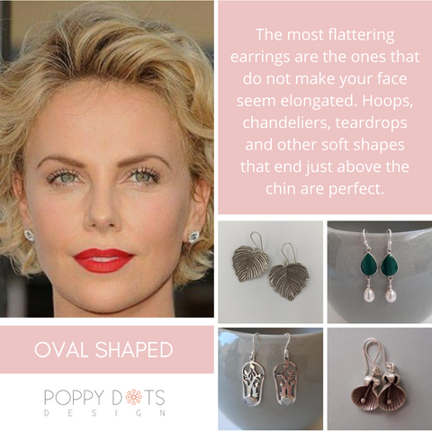 Earrings for oval shaped face