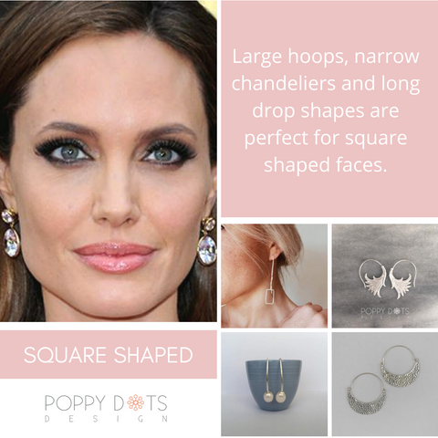Earrings for square shaped face