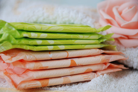 stack of sanitary pads