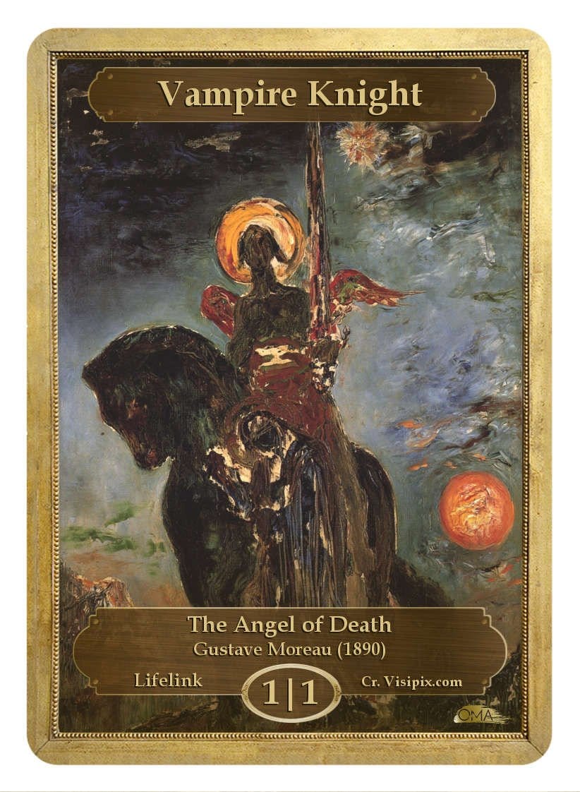 《吸血鬼の騎士トークン/Vampire Knight Token》 (Gustave Moreau)