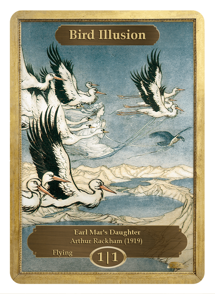 《鳥・イリュージョントークン/Bird Illusion Token》 (Arthur Rackham)