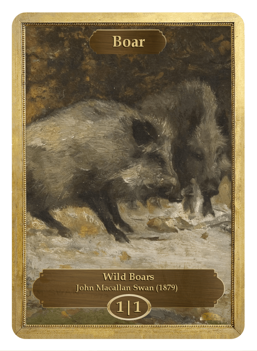 《猪トークン/Boar Token》 (John Macallan Swan)