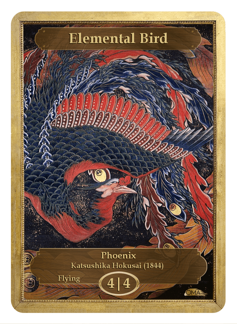 《エルメンタル・鳥トークン/Elemental Bird Token》 (Katsushika Hokusai)