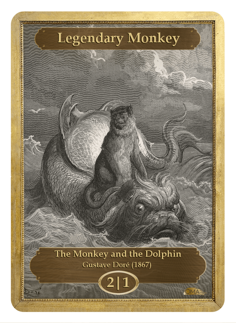 Legendary Monkey Token (Gustave Doré)