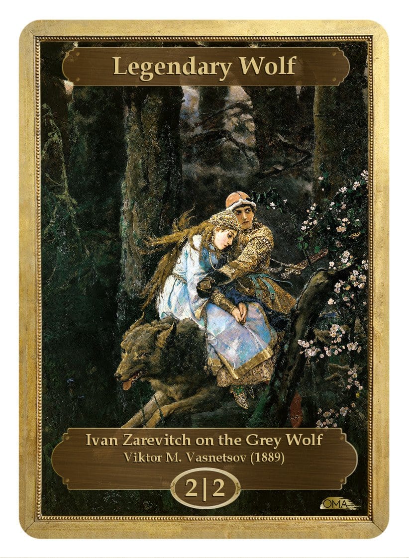 Legendary Wolf Token (Viktor M. Vasnetsov)