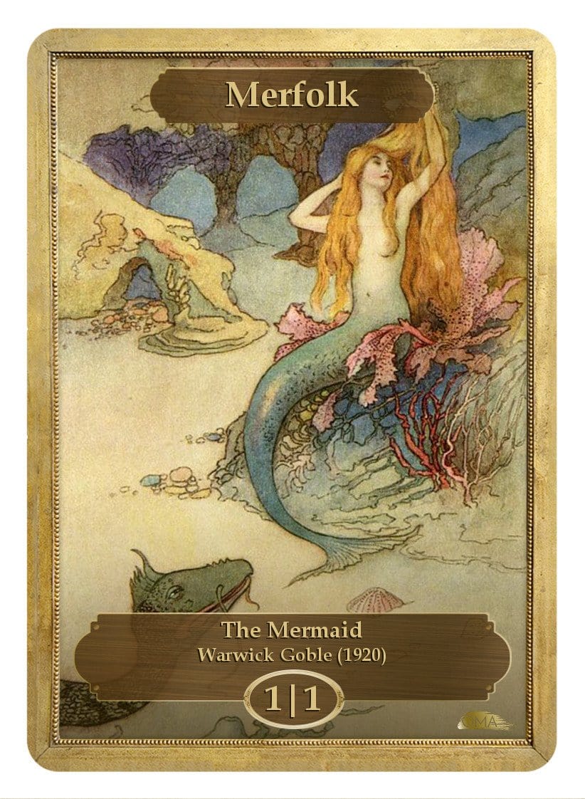 《マーフォークトークン/Merfolk Token》 (Warwick Goble)